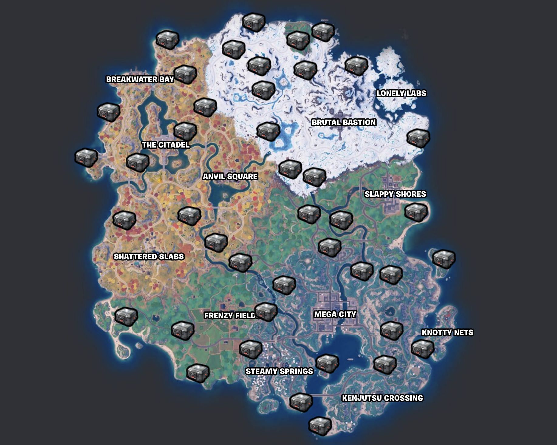 Use keys on these chests (Image via Fortnite.GG)